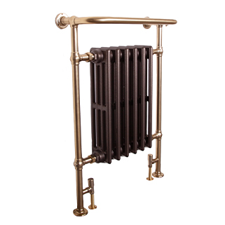 broughton brushed brass towel rail range